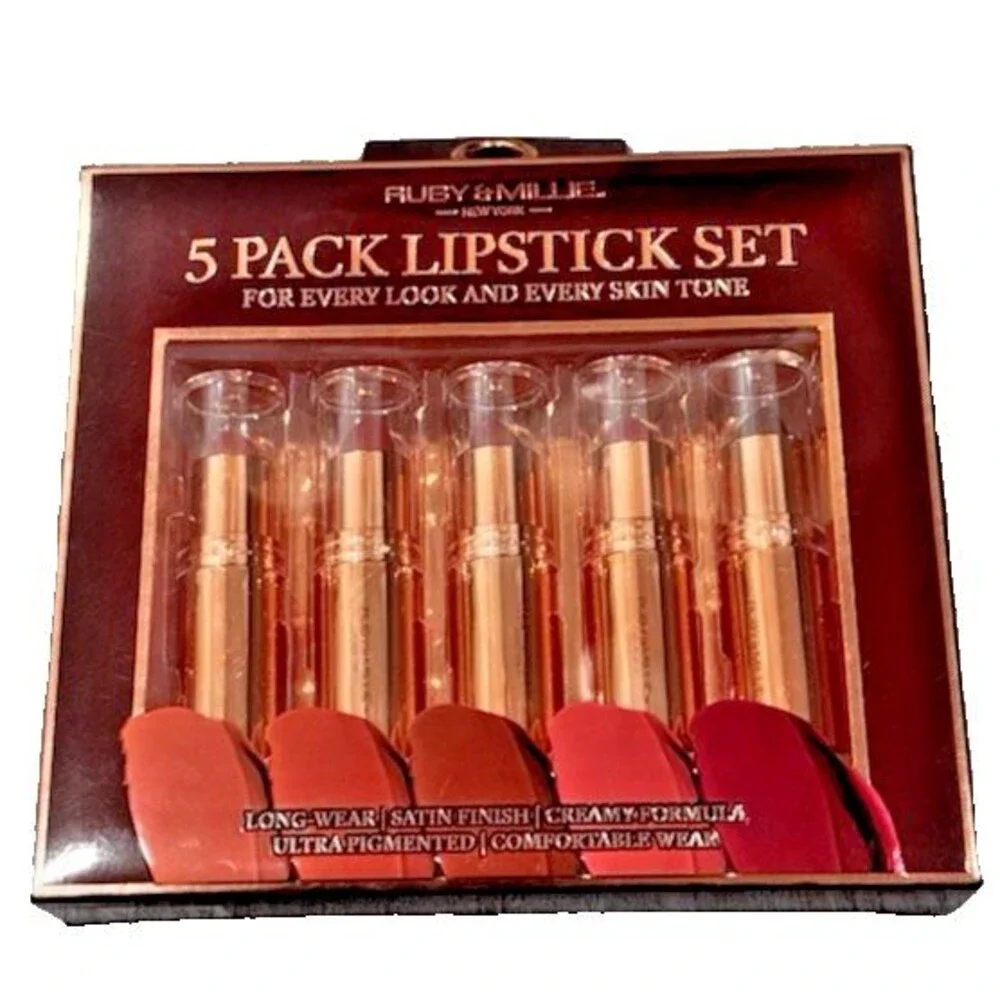Ruby & Millie 5 Pack Lipstick Set